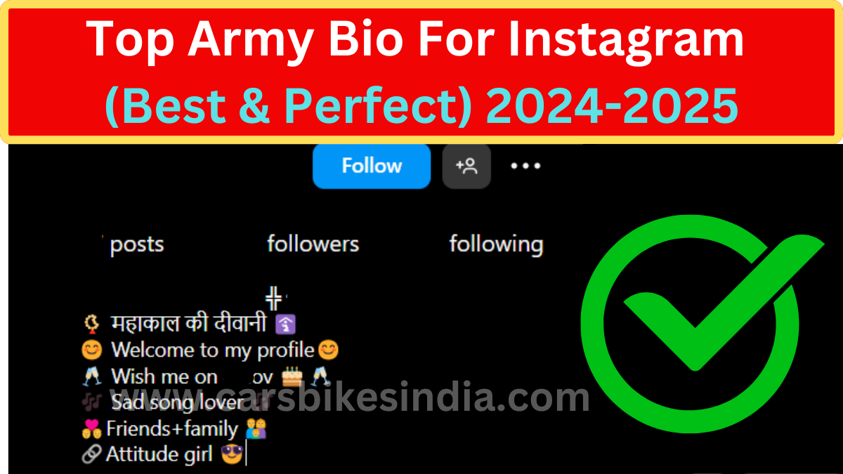 Army Bio For Instagram