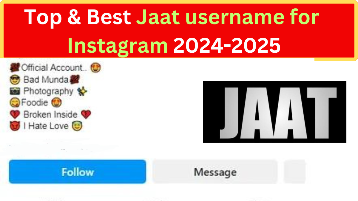 Jaat username for Instagram