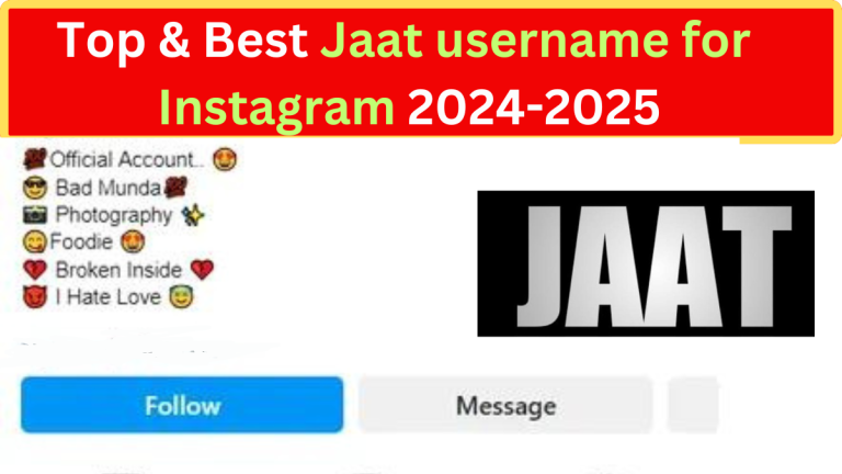 Top 166+ Best Jaat username for Instagram 2024-2025