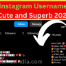 Top 1100+ Best Instagram Usernames for Girls - Cute and Sweet 2024-2025