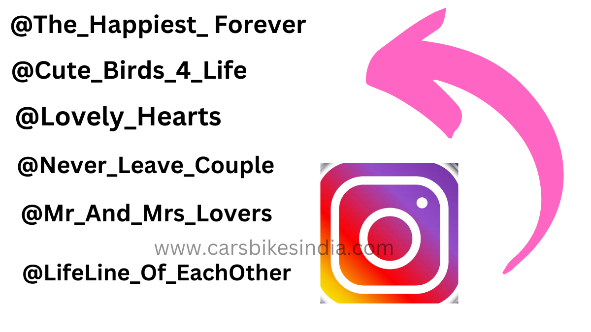 Instagram names for couples stylish