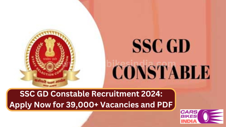 SSC GD Constable Recruitment 2024: Apply Now for 39,000+ Vacancies and PDF